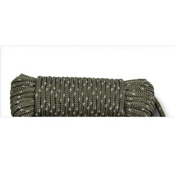 Hunter's Specialties Reflective Treestand Rope, 30' L, Olive Drab Green - 00775
