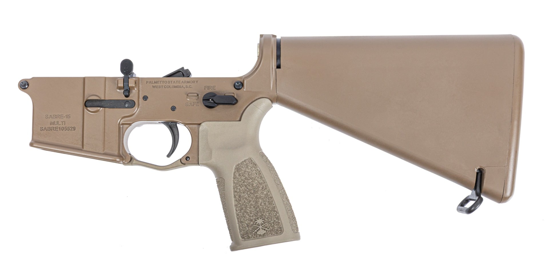 PSA Sabre-15 Forged Lower with Entry Stock and Sabre Grip, FDE