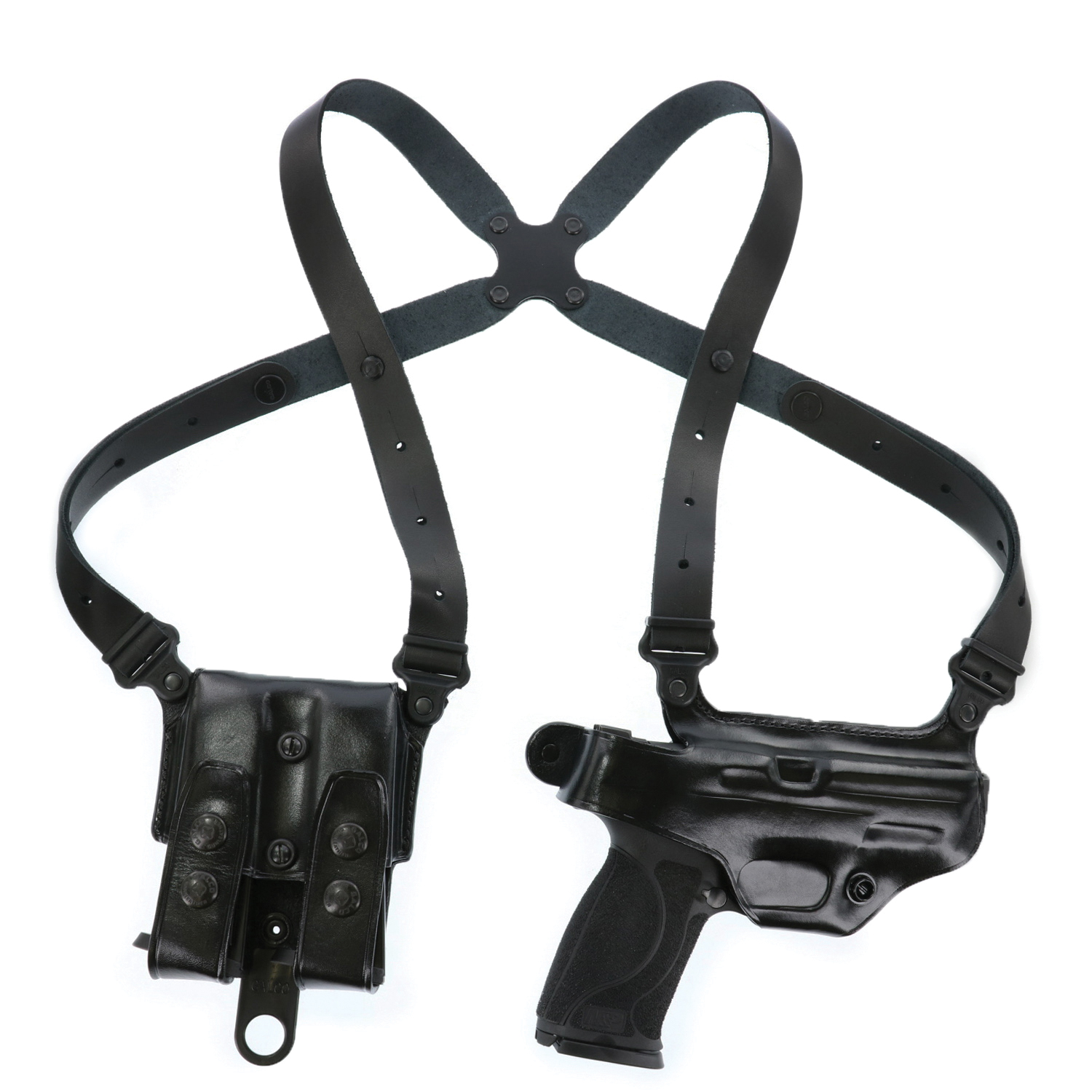 Galco Miami Classic II Glock 43X Leather Shoulder Holster Right, Black - MCII652B