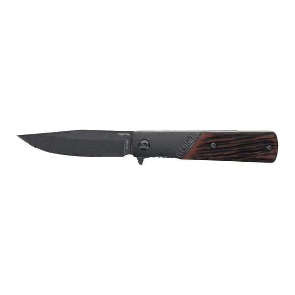 Old Timer Frontier 133 Barlow Folding Clip Point Knife, Brown - 1203145