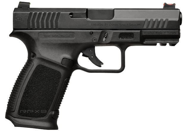 GFORCE ARMS RPX3C9 9MM 4″ BLK SLIDE 15+1