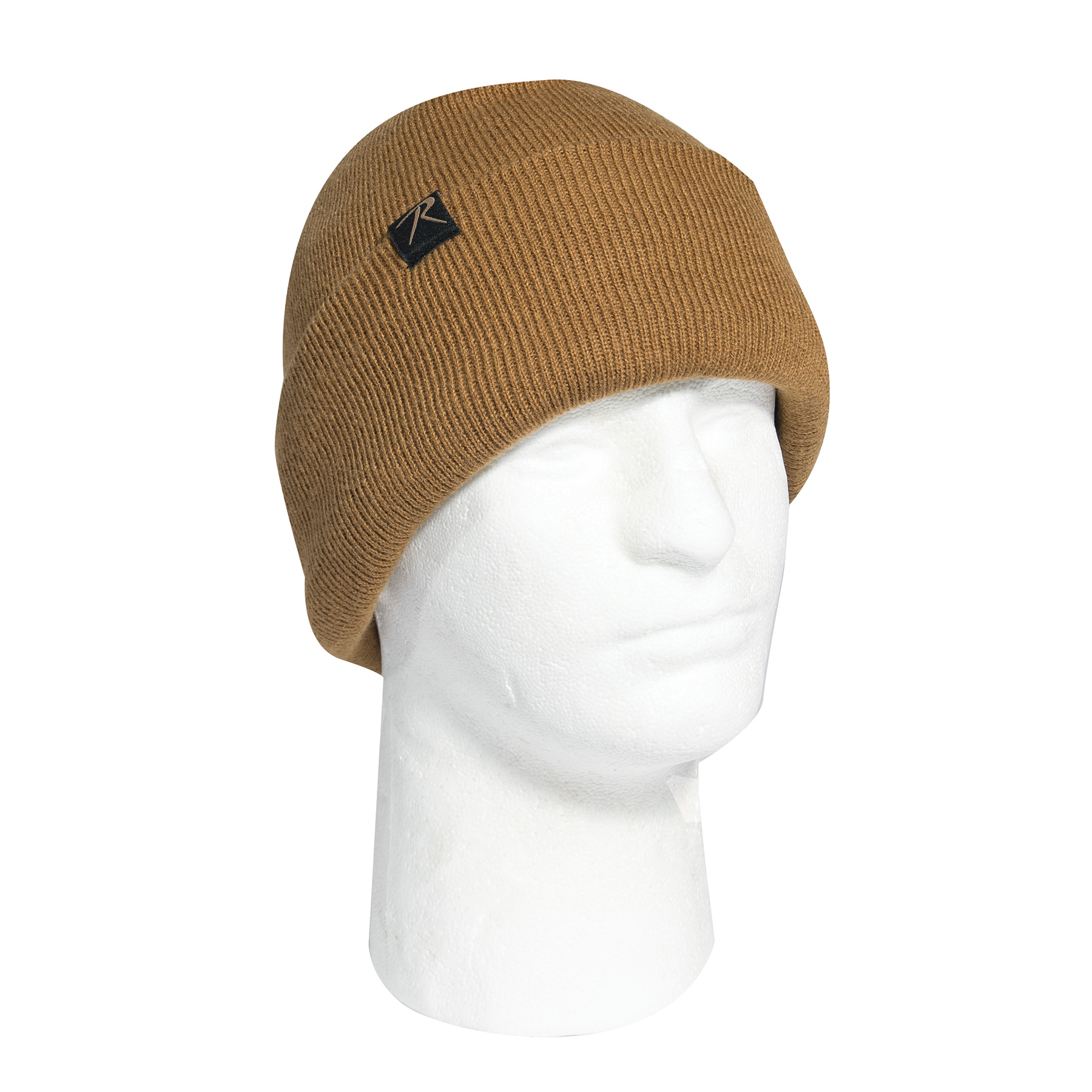 Rothco Deluxe Fine Knit Fleece-Lined Watch Cap - Coyote Brown