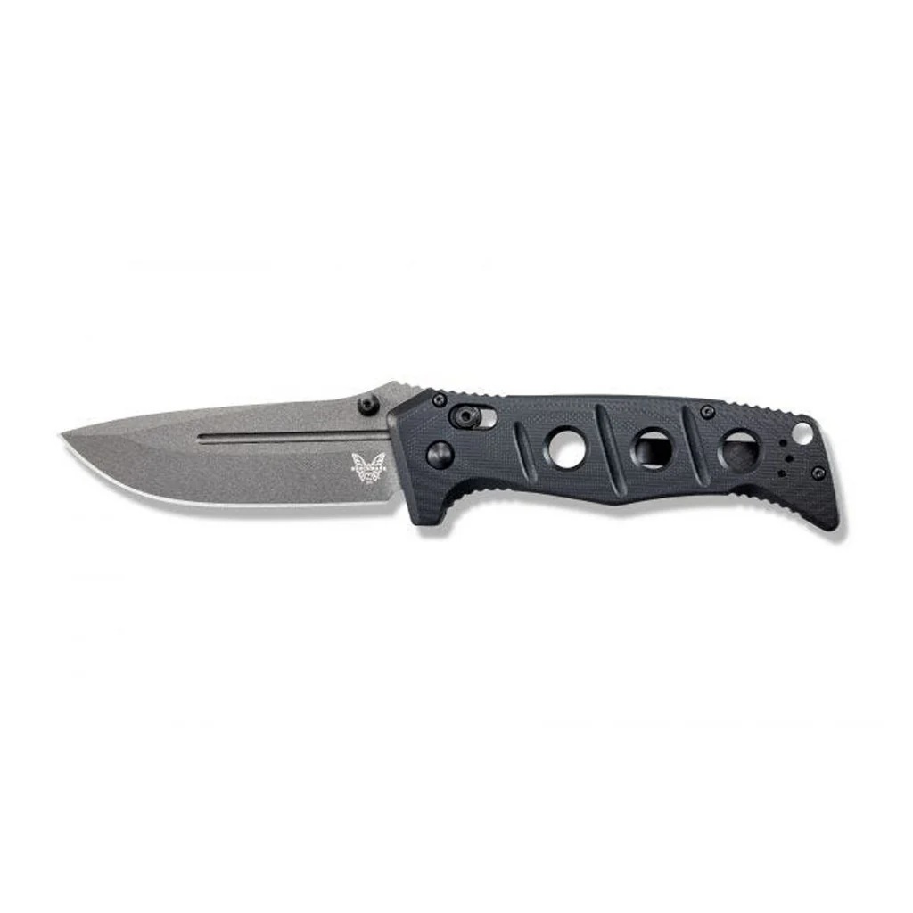 Benchmade Adamas Folding Drop Point Knife, Black - 275GY-1