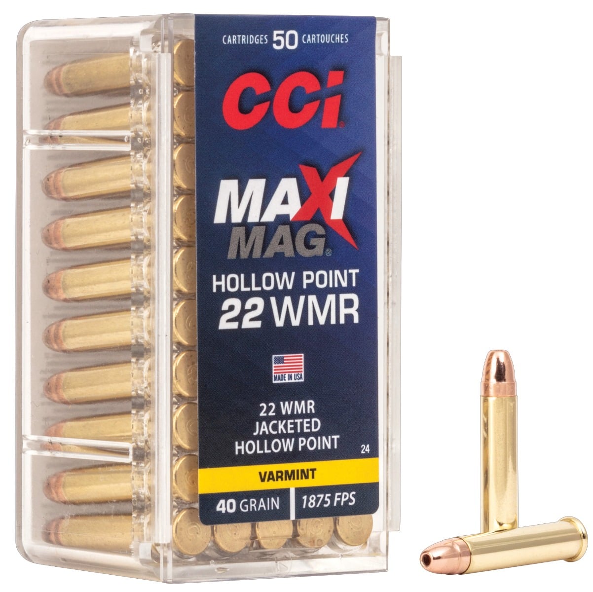 CCI MAXI-MAG 22WMR HP 50/2000 - Flat Rate Shipping Under 30lbs!