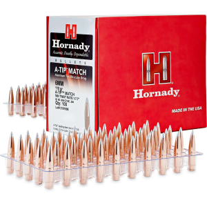 Hornady 261792   6.5mm .264 135gr A-Tip Match 500 Per Box/6 Case
