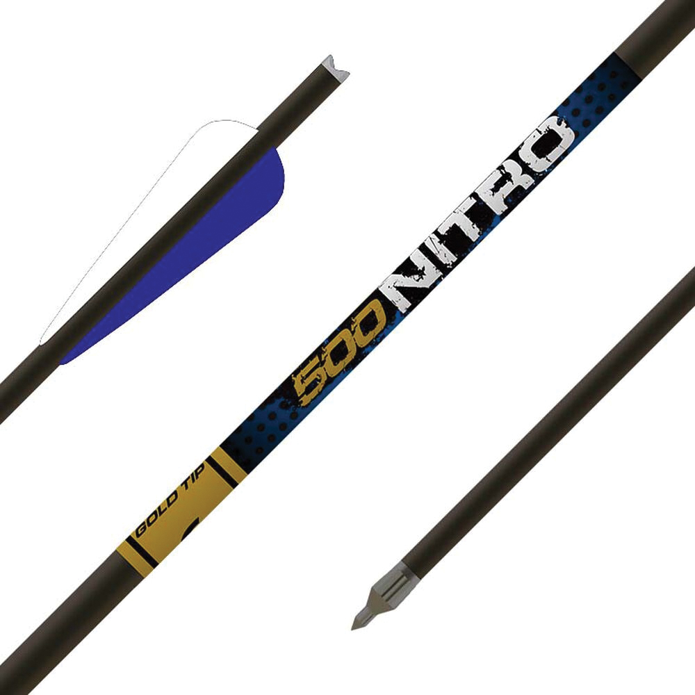 Gold Tip Nitro 22" Moon Neck Crossbow Bolt, Black Pack of 6
