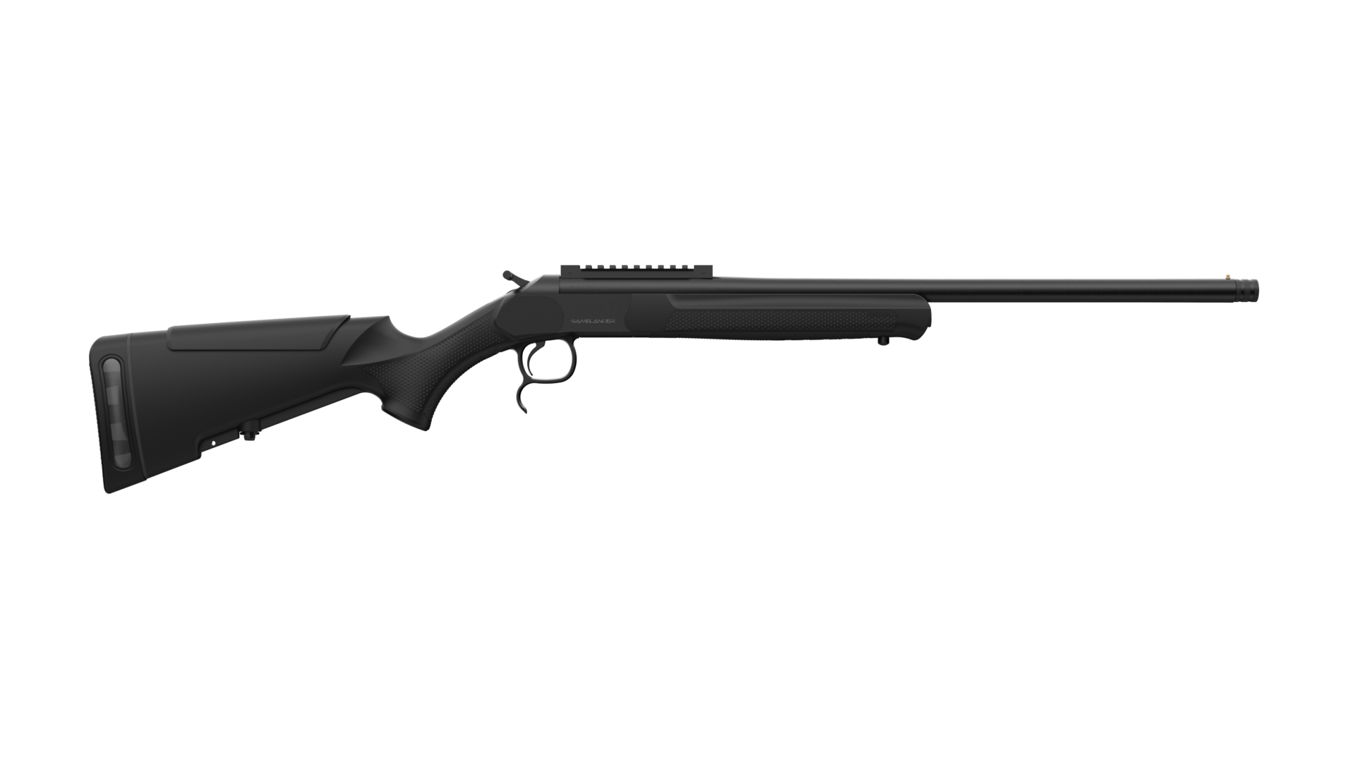 Retay Gamelander 20 Gauge 22" Single Shot Break Action Shotgun, Black - GML-20BLK