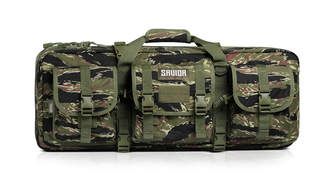 Savior Equipment American Classic 32" Double Rifle Bag Shorty, Tiger Stripe - RB-3212DG-V1-TIGR