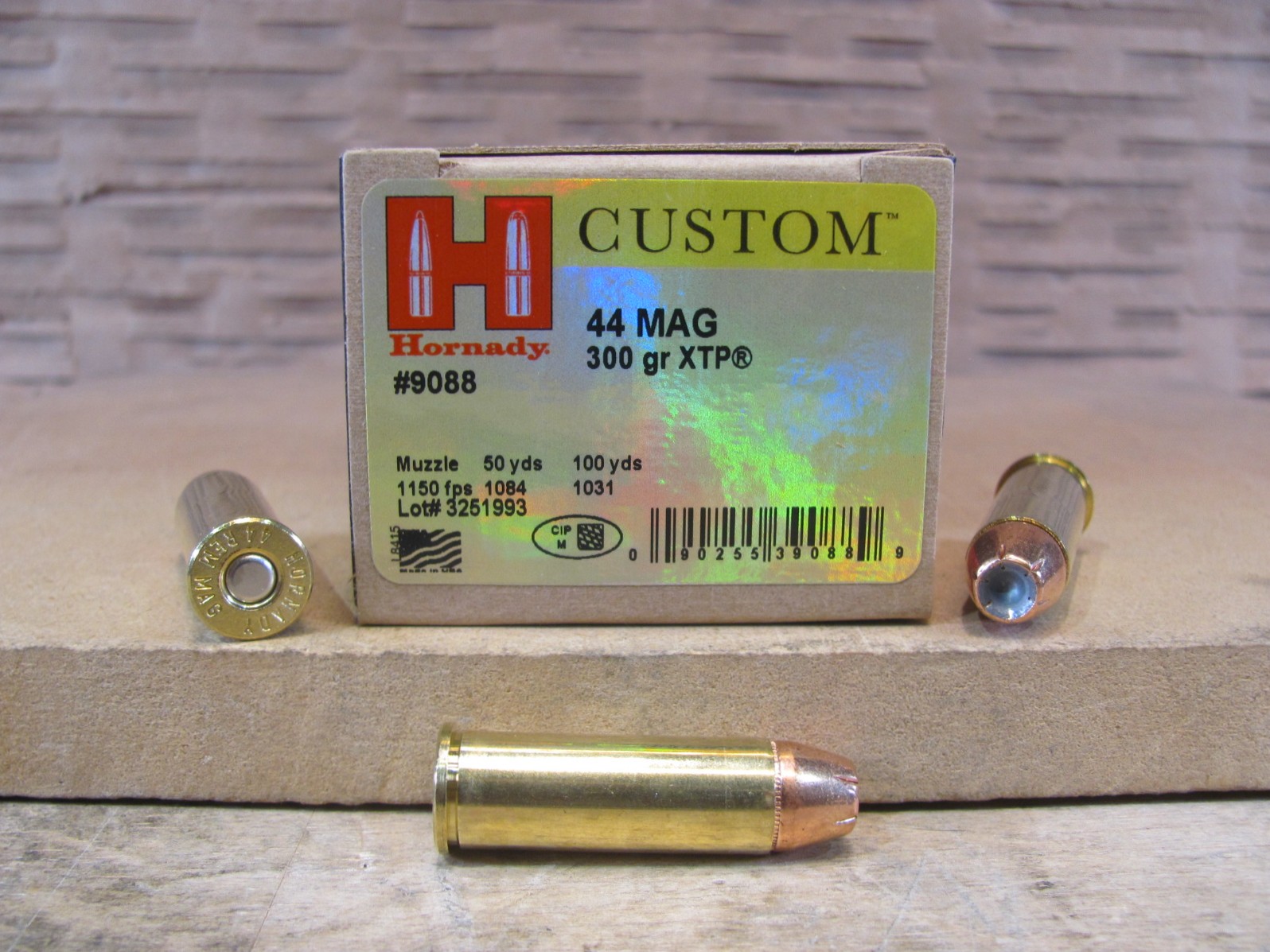 20 Round Box – 44 Magnum Hornady 300 Grain XTP Hollow Point Ammo – 9088
