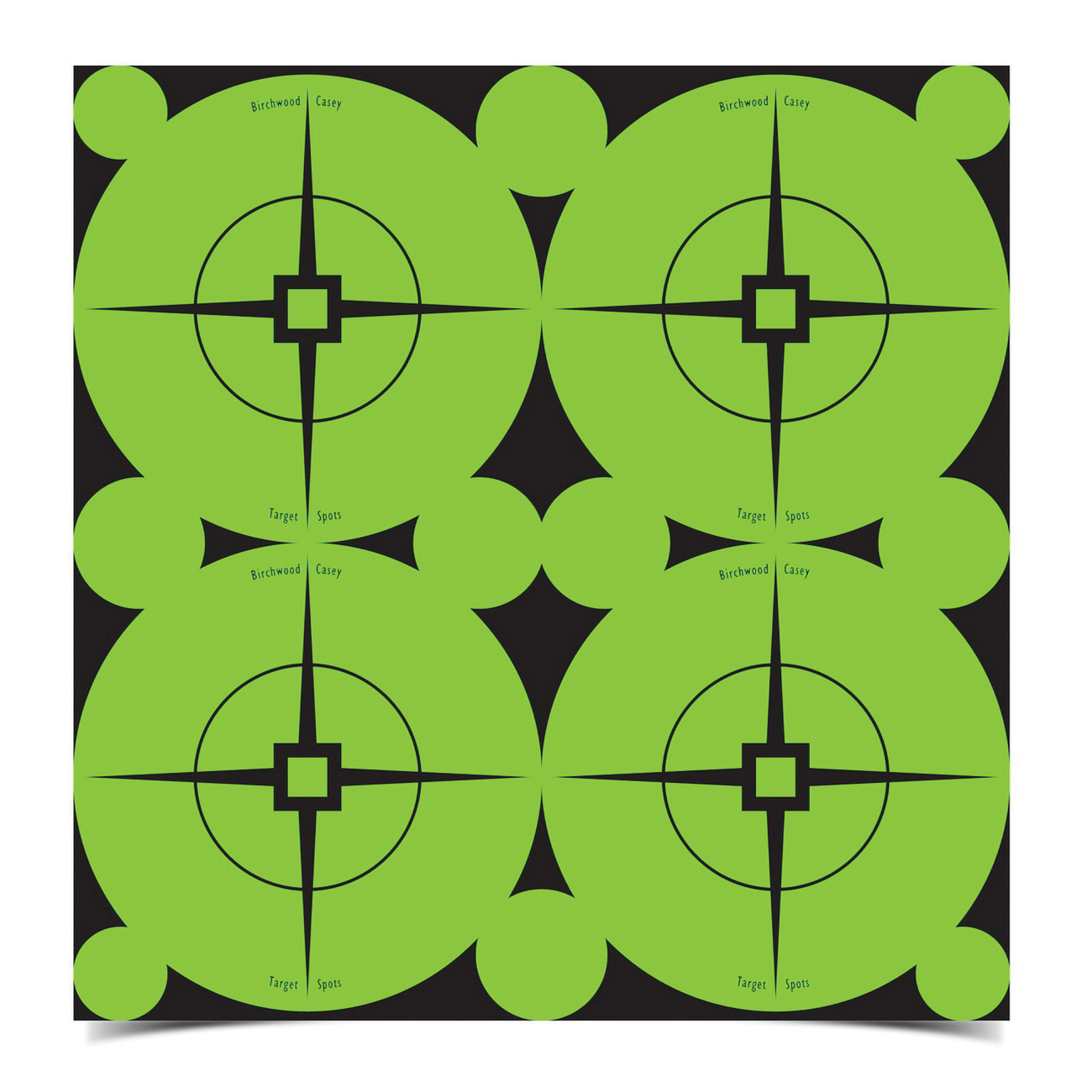 Birchwood Casey Target Spots 3" Self-Adhesive Crosshair Design Target, Green, 40/pack - 33933