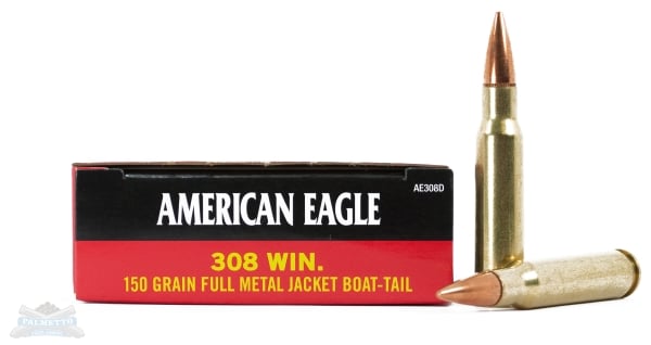American Eagle 308 150gr FMJBT Ammunition 20rds - AE308D