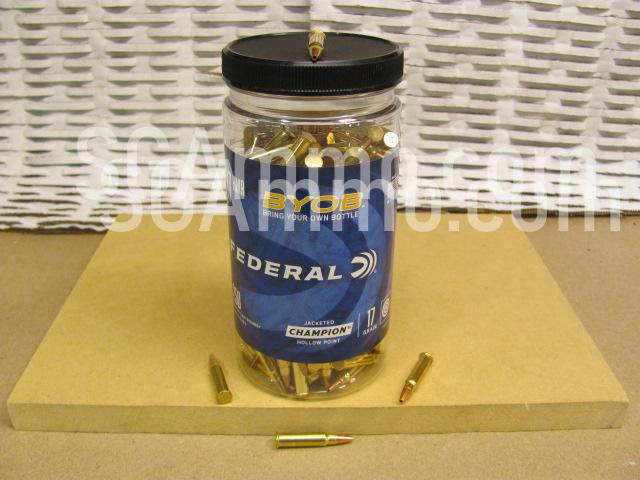 2000 Round Case – 17 HMR 17 Grain JHP Federal Ammo – 770BTL250