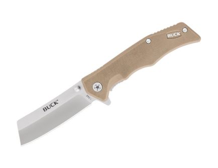 Buck 252 Trunk Folding Cleaver Knife, Tan - 0252TNS-B