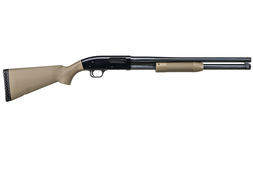 Mossberg MAVERICK 88 PUMP 12/20 BL/FDE 88 SECURITY | CYLINDER BORE