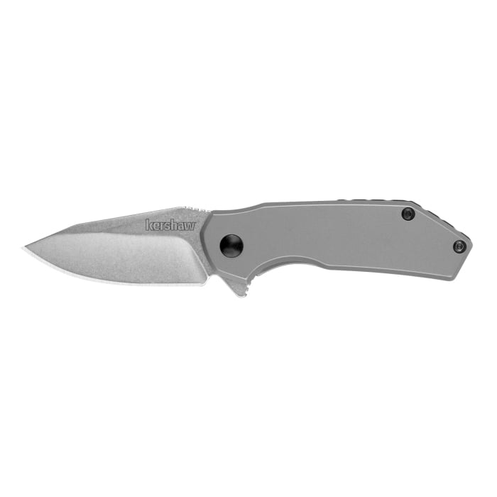 Kershaw Valve Assisted/Folding Knife Drop Point, Silver