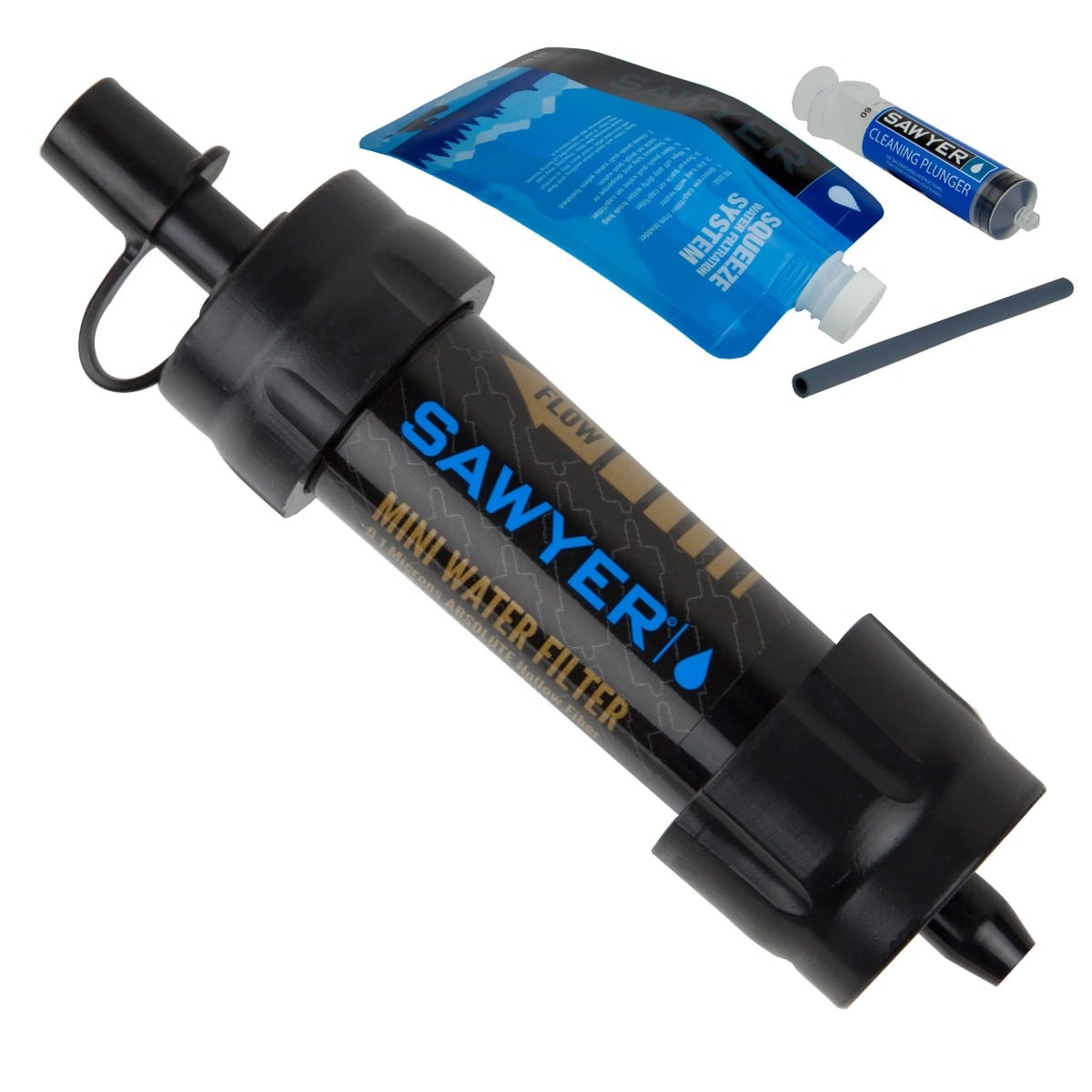 Sawyer Mini 2.50" x 5" x 7" Water Filtration System, Black