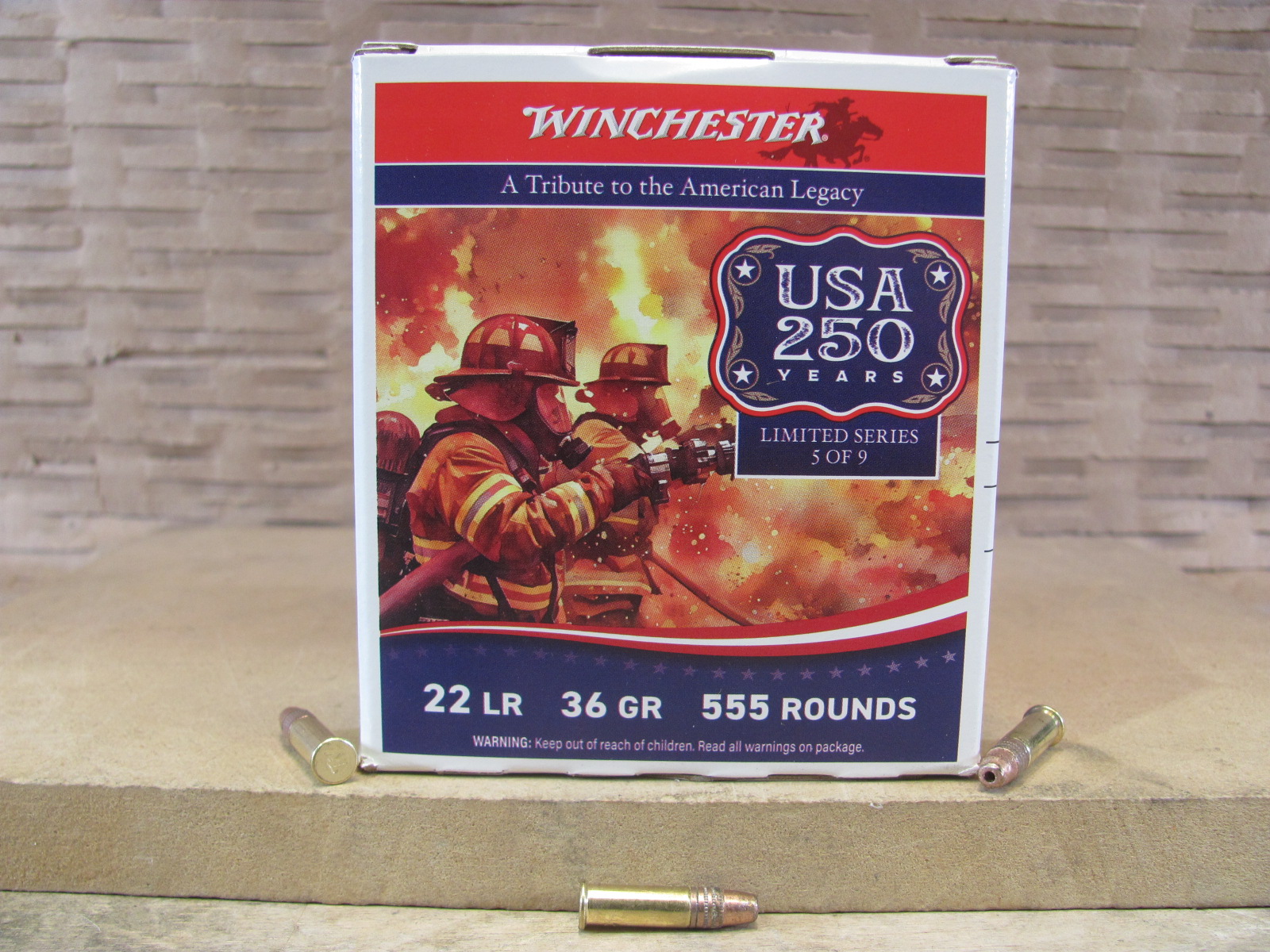 555 Round Brick – 22 LR Winchester Bulk Pack 36 Grain Copper Hollow Point Ammo High Velocity – 22LR555HP