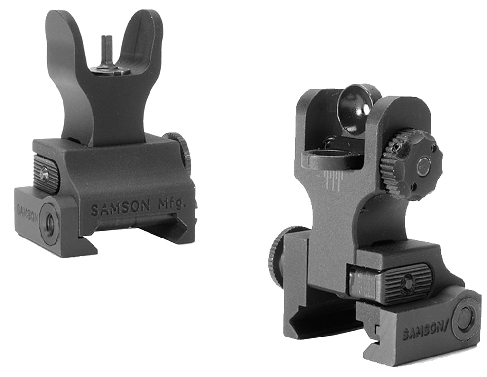 Samson Manufacturing HK Front/A2 Rear Folding Sight Set for AR-15 Style Rifle - QF-FFS-FRS