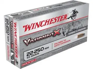 Winchester 22-250 Varmint X X22250P 55 gr Polymer Tip 20 rounds
