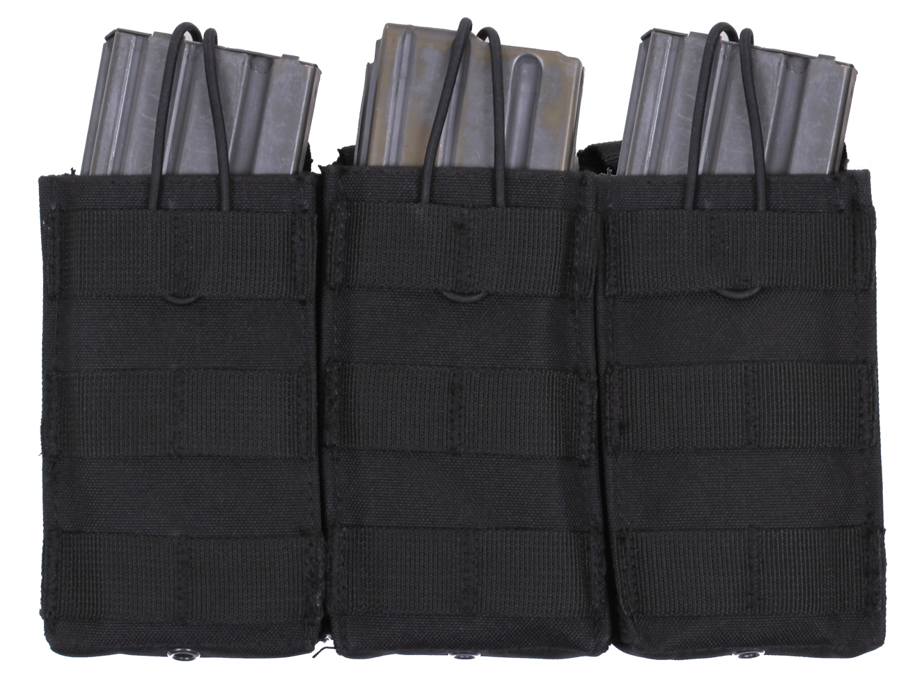 Rothco Molle Triple Mag Pouch - Black