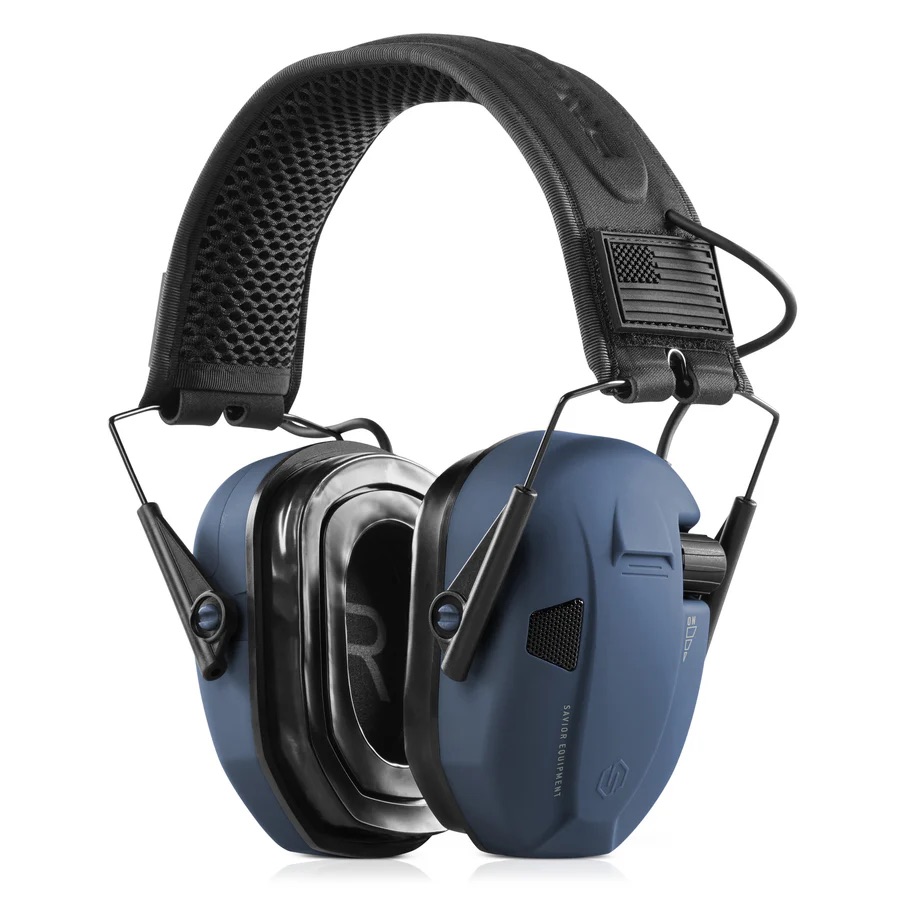 Savior Equipment Apollo Electronic Ear Protection, Midnight Blue - EM-APOLLO-LU