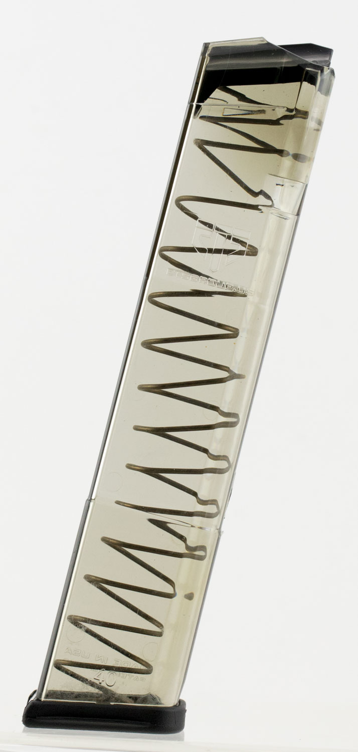 ETS Group GLK22170 Pistol Mags 24rd Extended 40 S&W Compatible w/Glock 22/23/24/27/35 Gen1-4 Clear Polymer - No Credit Card Fees - Low, flat rate shipping