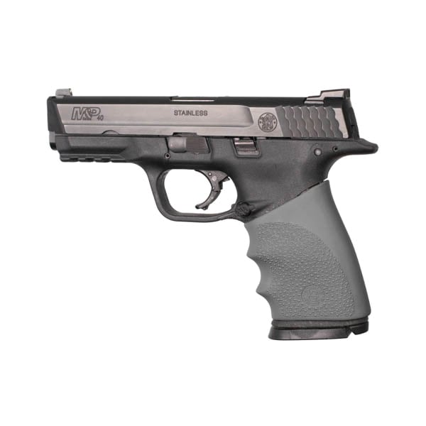 Hogue Handall Hybrid Grip Sleeve Fits Smith & Wesson M&P Full-Size, Slate Gray