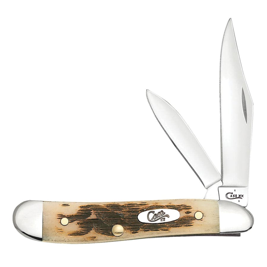 Case Peanut Folding Knife, Amber