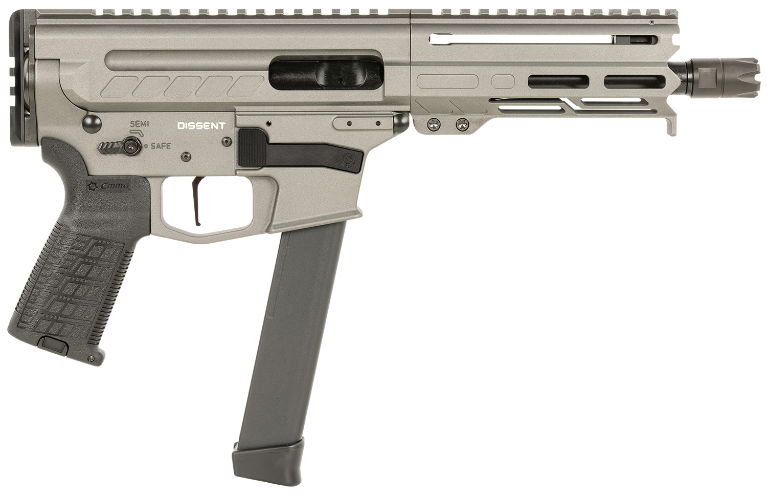 CMMG Dissent MKGS 9mm AR Pistol - Tungsten Gray