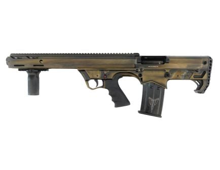 Black Aces Tactical Bullpup Left Hand Pump Action Shotgun, Distressed Bronze - BATBPPDBRLH