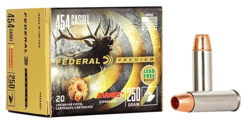 Federal Premium 454 Casull 250 Grain Barnes Expander BRX P454XB1 (Box) / Rebate Eligible