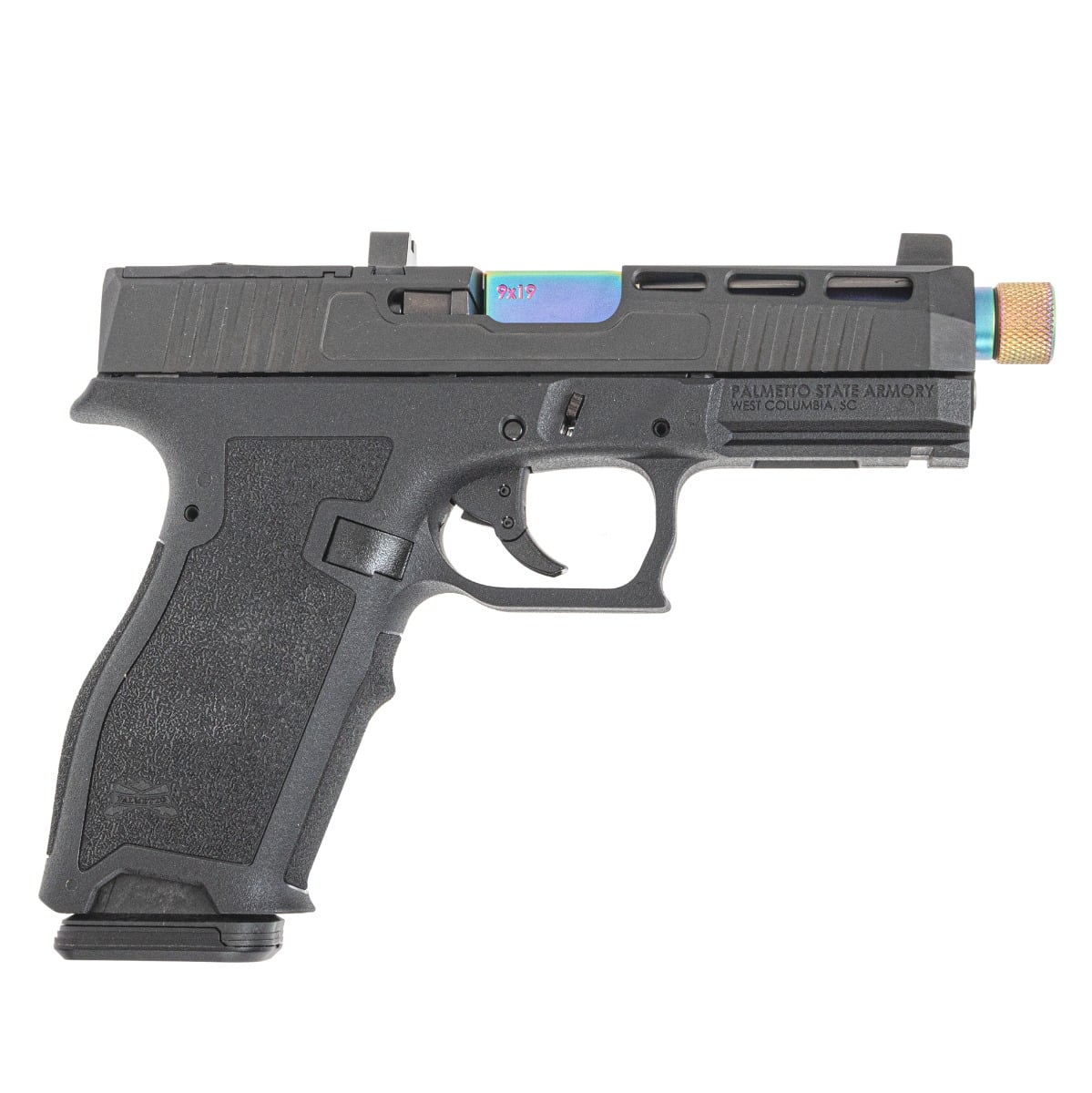 PSA Dagger Full Size - S 9mm SW2 RMR Pistol W/ Chameleon Threaded Barrel, Black