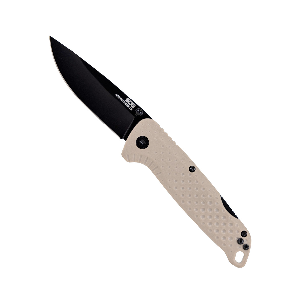 SOG Adventurer LB 3.5" Blade Folding Knives, FDE / Black