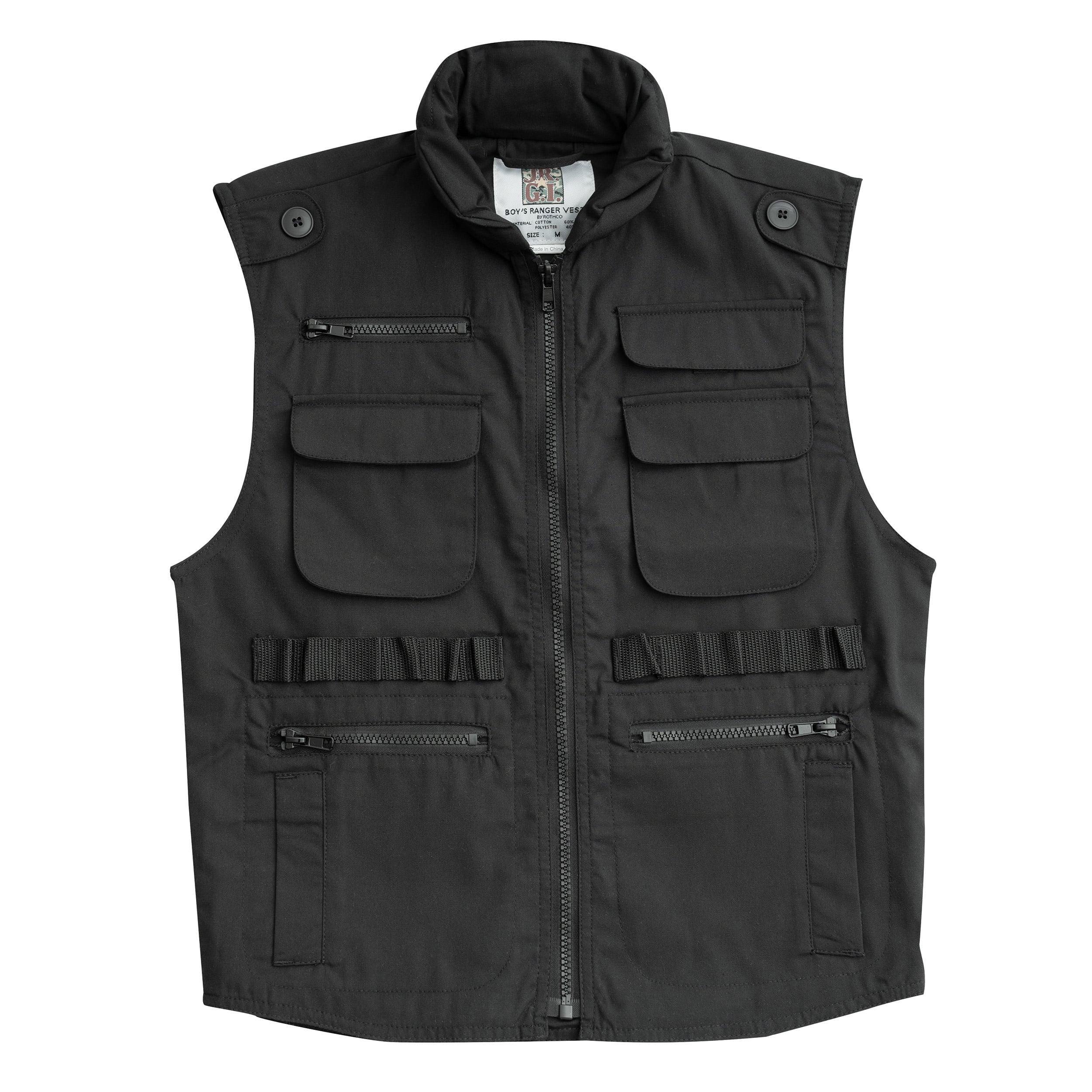 Rothco Kids Ranger Vest - Black, X-Large