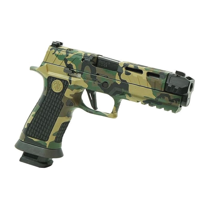 Sig Sauer P320 Spectre Comp 9mm 4.60" 21rds, Woodland Camouflage