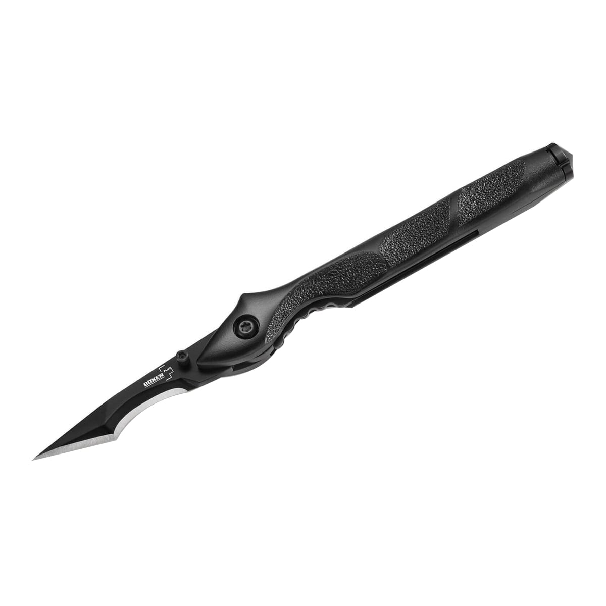 Boker Plus Urban Survival Folding Knife Recurve Tanto, Black