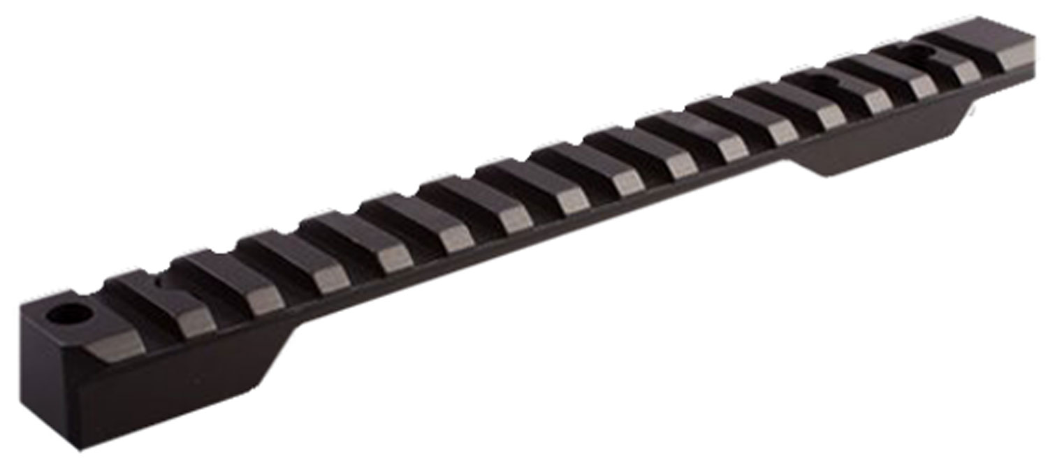 Talley Remington 700 Long Action 7075 T6 Aluminum 1-Piece Picatinny Base w/ 8-40 Screws, Matte Black - PLO258700