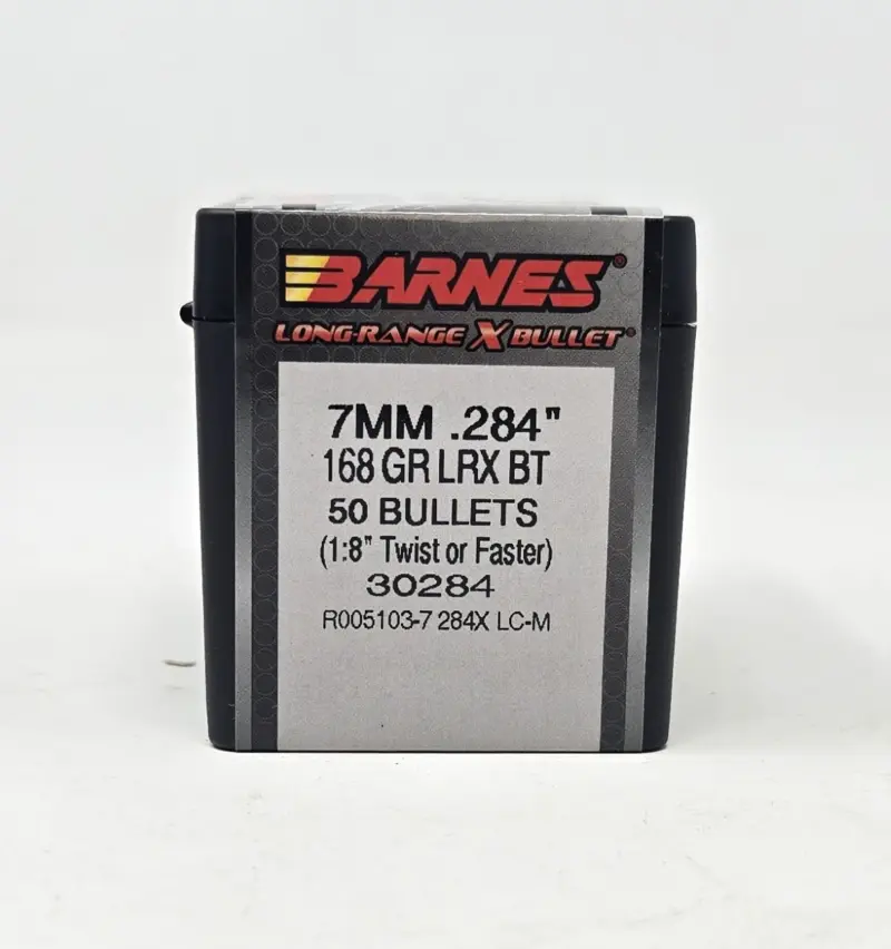 Barnes 7mm (.284 Dia) Reloading Bullets Copper LRX B30284 168 Grain Boat Tail Ballistic Tip 50 Pieces