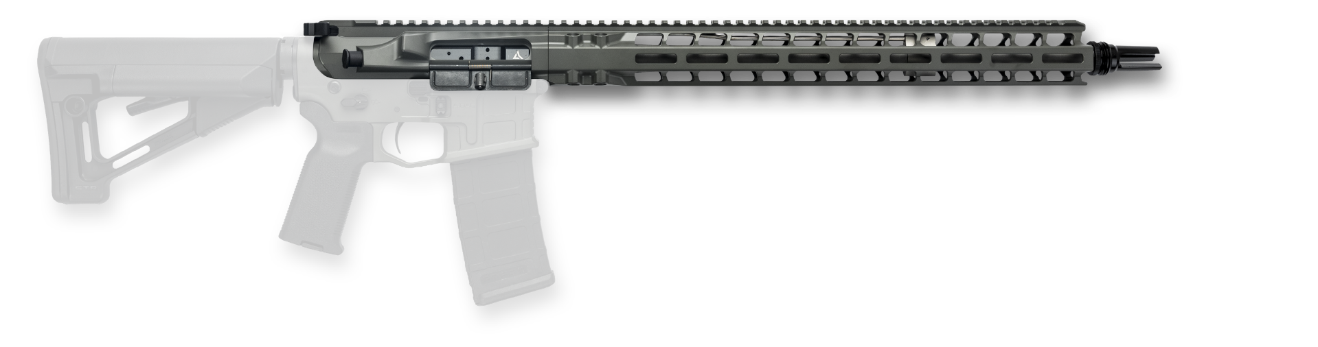 Radian Weapons Model 1 17.5" MOE Upper .223 Wylde 1:8 M-LOK Rail Intermediate-Length with BCG and CH, Radian Gray - R0478