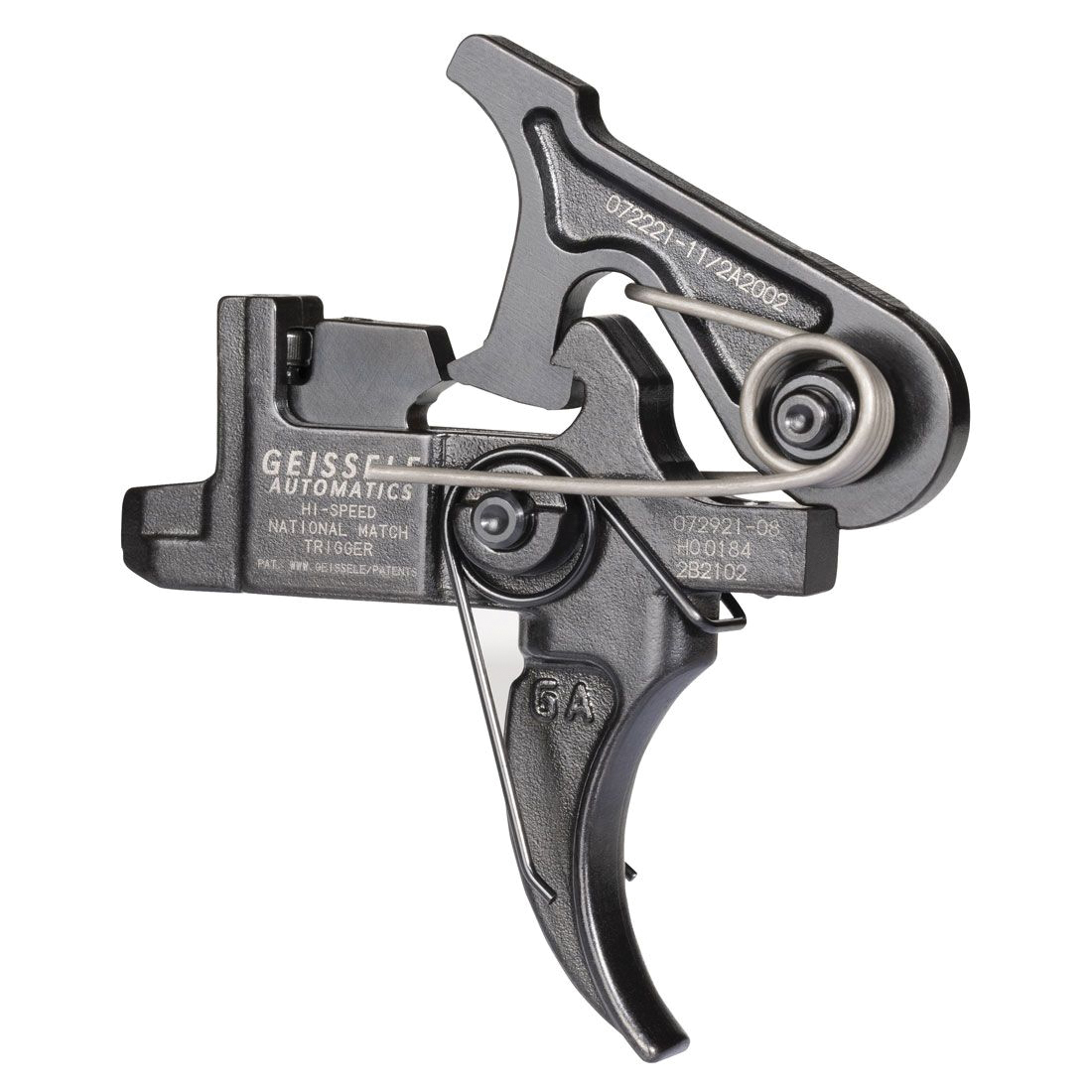 Geissele Hi-Speed National Match Large Pin Adjustable Trigger Set Two-Stage, Black