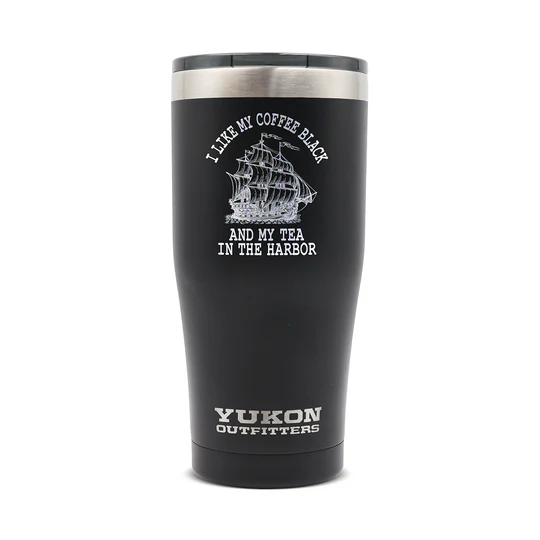 Yukon Outfitters 20 oz Freedom Tumbler, Tea in Harbor, Black - MGYT20TH02