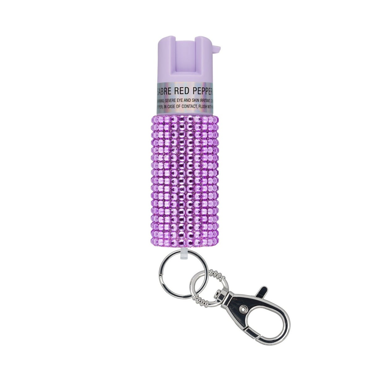 Sabre Jeweled Pepper Spray w/ Key Ring, Lavender - KR-J-LV-02