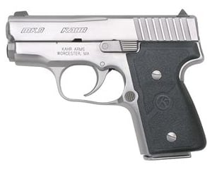 Kahr Arms MK9 Elite Handgun 9mm Luger 6rd (2) & 7rd (1) Magazines 3″ Barrel Silver wil Black Checkered Grip CA Compliant - No Credit Card Fees - Low, flat rate shipping