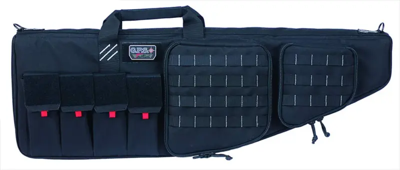 G-Outdoors Tactical AR Case with External Handgun Case - 35" Black