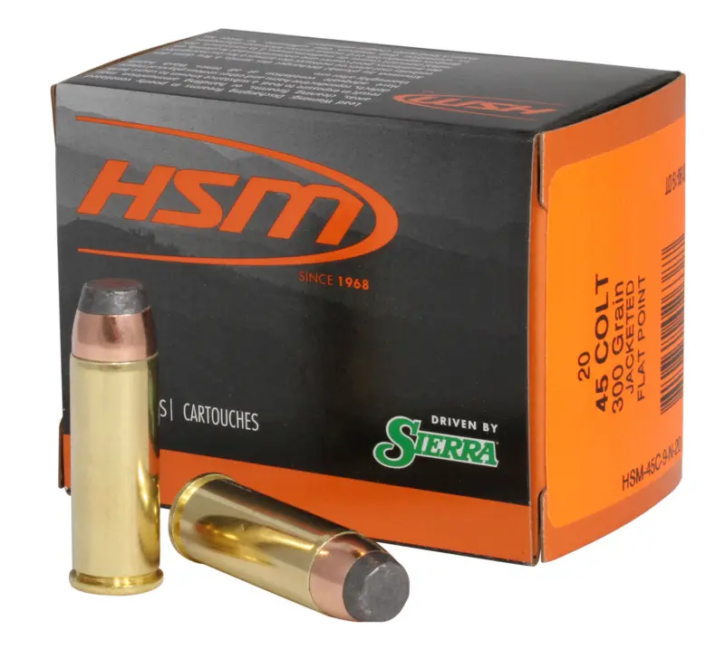 HSM 45C9N20 Pro Pistol 45 Colt 300 gr Jacketed Soft Point 20 Per Box/ 20 Case