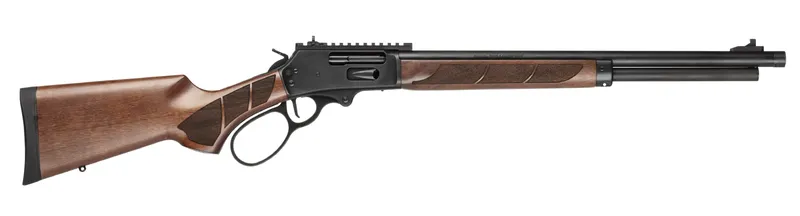 Smith & Wesson - 14384 - Model 1854 Traditional Walnut 45-70 Gov 6+1 20 Lever Black Rifle