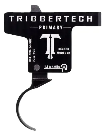 TriggerTech K84SBB14NNK Primary Single-Stage Curved Trigger with 1.50-4 lbs Draw Weight Black PVD Finish for Kimber M84