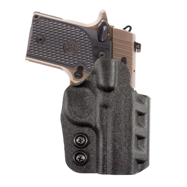 DeSantis Gunhide Cazzuto Sig P365 OWB Holster RH Kydex Black - Reliable and Quick Access for Defense - D94KA8JZ0
