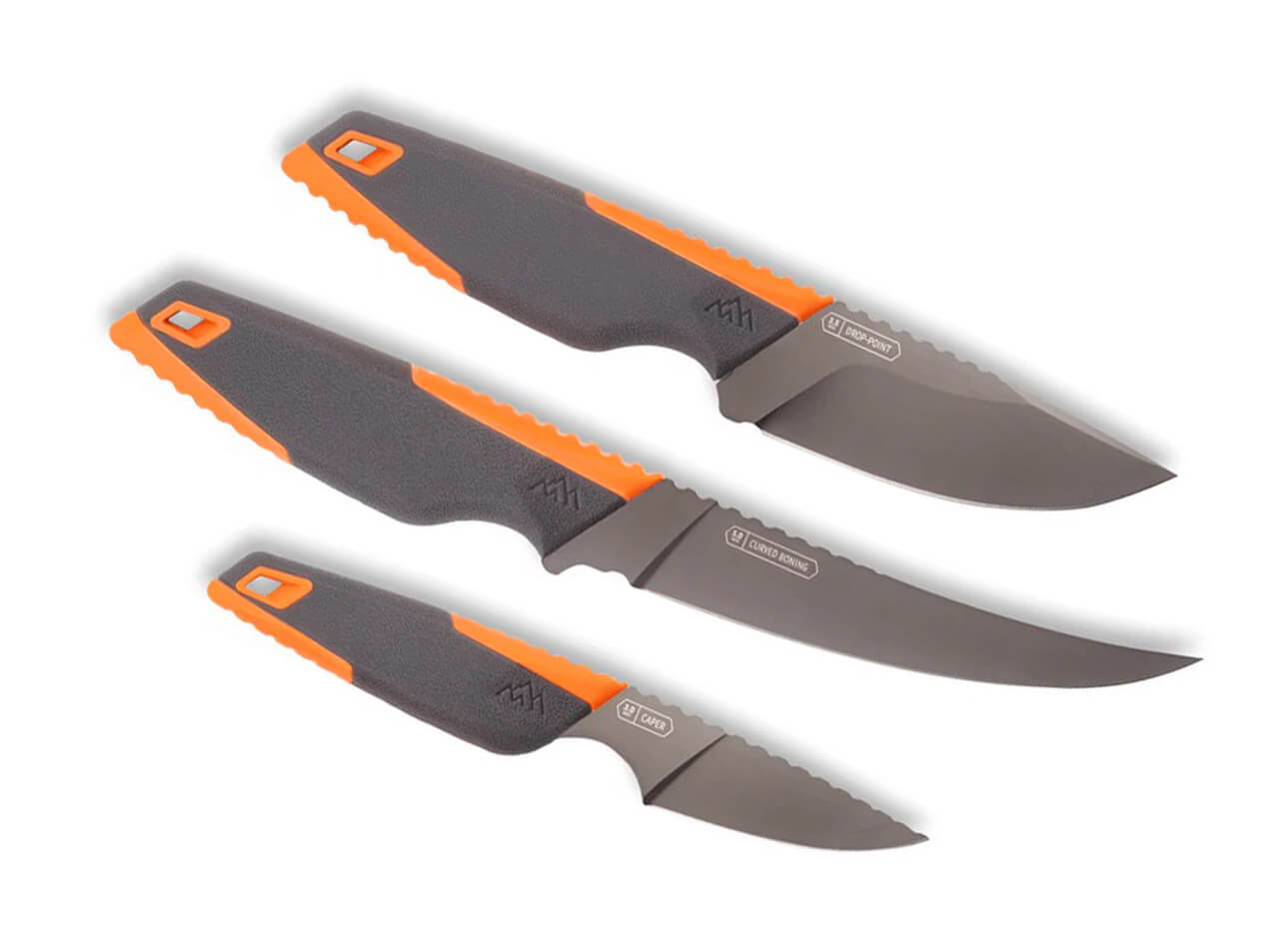 OUTDOOR EDGE VANTEX | 4-PIECE ROLL PACK KIT | DROP POINT, BONING, CAPING, SHARPENER - VNTX4-C