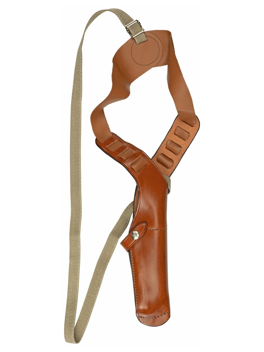 Bianchi X15 Vertical Right Hand Medium Shoulder Holster, Tan Leather - 12361